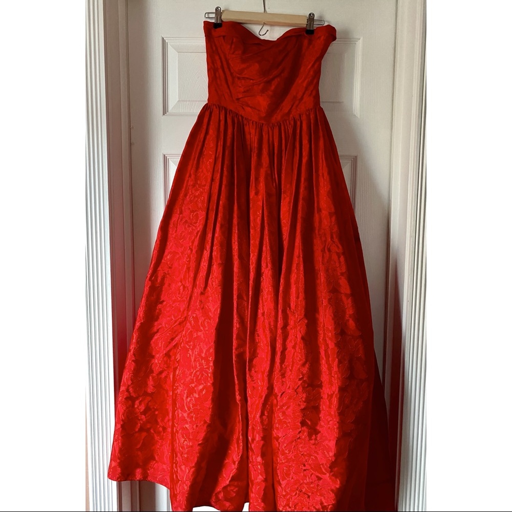 Jewel Tone Red Ball Gown/ Vampire/ Goth/ Royalty Halloween Costume